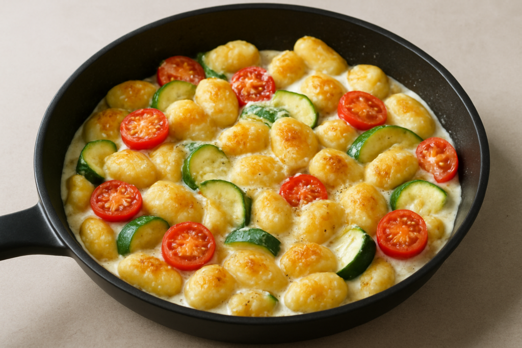 Schnelle Gnocchi-Pfanne mit Zucchini – in 25 Minuten auf dem Tisch