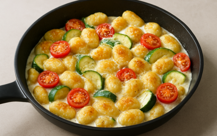 Schnelle Gnocchi-Pfanne mit Zucchini – in 25 Minuten auf dem Tisch
